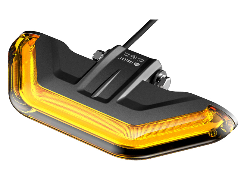 R65 -TRALERT - Torcia angolare LED R65 ambra 12/24v 2m di cavo