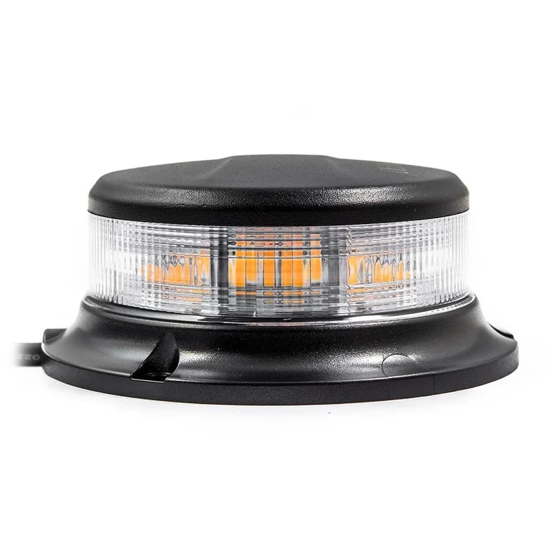 R65 -TRALERT - Torcia LED | ambra | con lente trasparente | 12-24v | R65 | 3 bulloni
