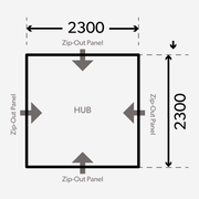 Dometic HUB-Riparo gonfiabile 