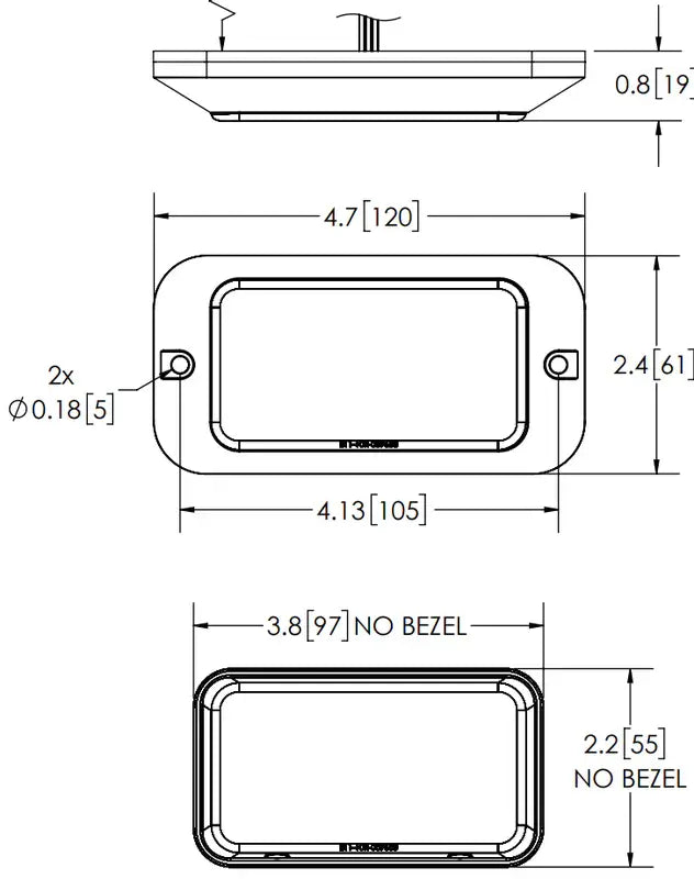 Lampeggiante LED ED3789, 16 LED, bicolore ambra/bianco, R65, 12/24 V – ECCO – immagine 2