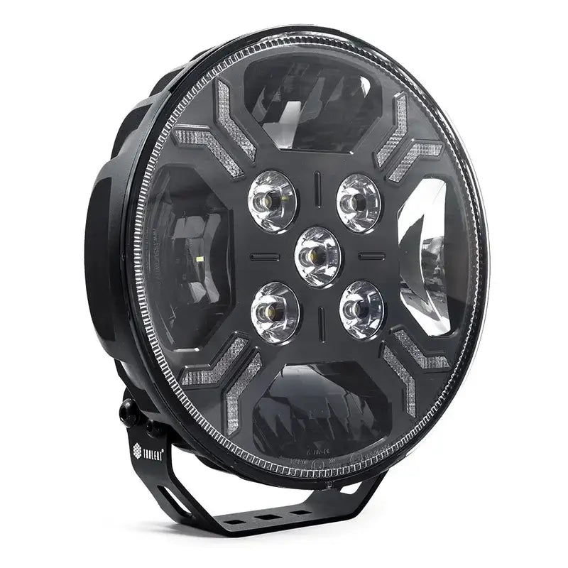 Faro di profondità LED rotondo Ypsilon, 9 LED, luce di posizione ambra/bianca e flash, 7800 lumen, 9-36 V – immagine 2