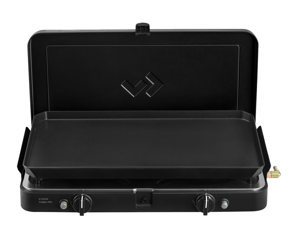 Cadac 2 Cook Turbo FFD Plancha, fornello da campeggio a due fuochi