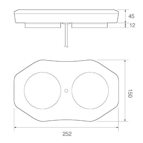 ElectraQuip - Barra luminosa a LED R65, 251 mm, montaggio magnetico, 10-30 V