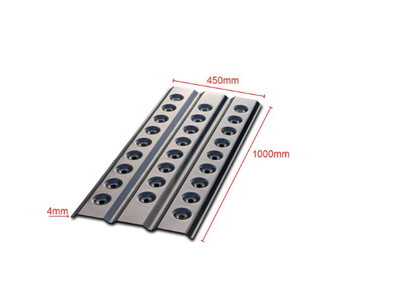 Piastre da sabbia in alluminio T-MAX V1 1000 × 450 mm (coppia)