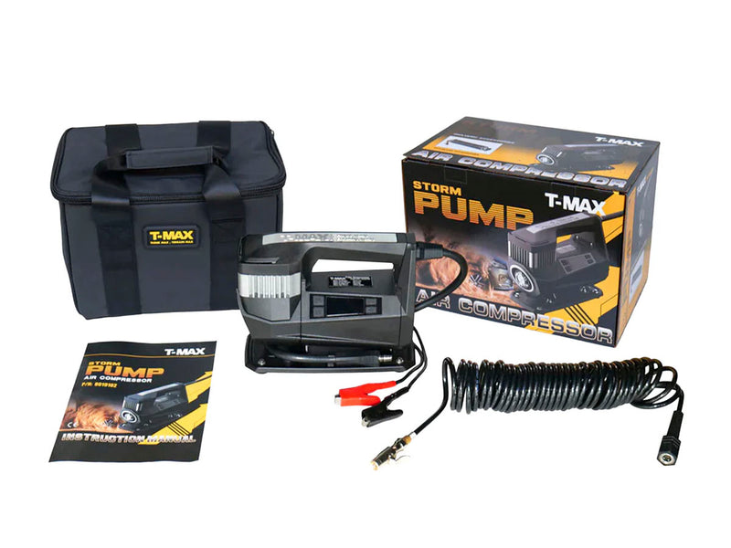 Compressore portatile T-MAX Storm Pump 190 l/min 12V con preimpostazione digitale