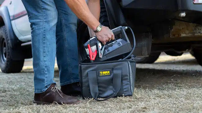 Compressore portatile T-MAX Storm Pump 190 l/min 12V con preimpostazione digitale – immagine 9