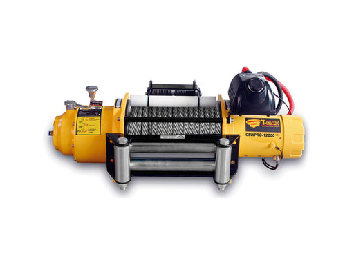 Verricello elettrico industriale T-MAX CEW-12000 12V 5.440 kg cavo acciaio