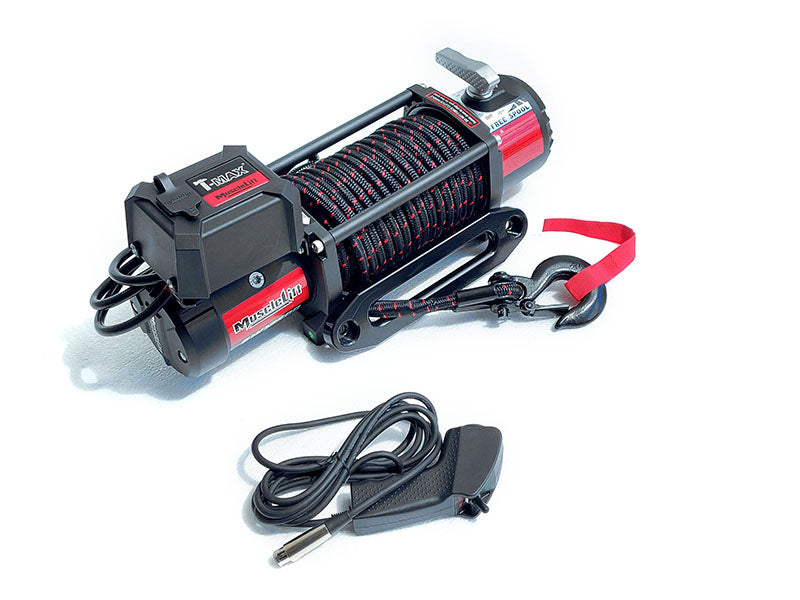 Verricello elettrico T-MAX Muscle-Lift MW-12500 12V 5.665 kg con fune sintetica PX