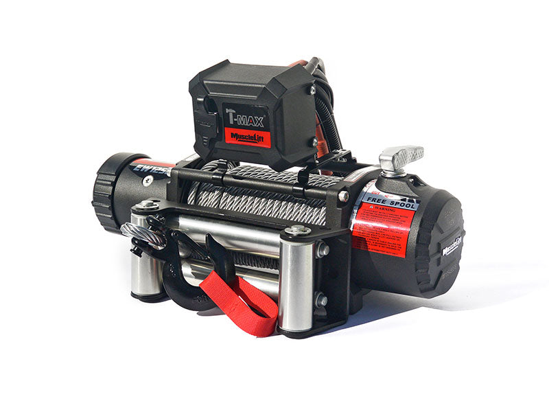 Verricello elettrico T-MAX Muscle-Lift MW-12500 12V 5.665 kg con cavo acciaio