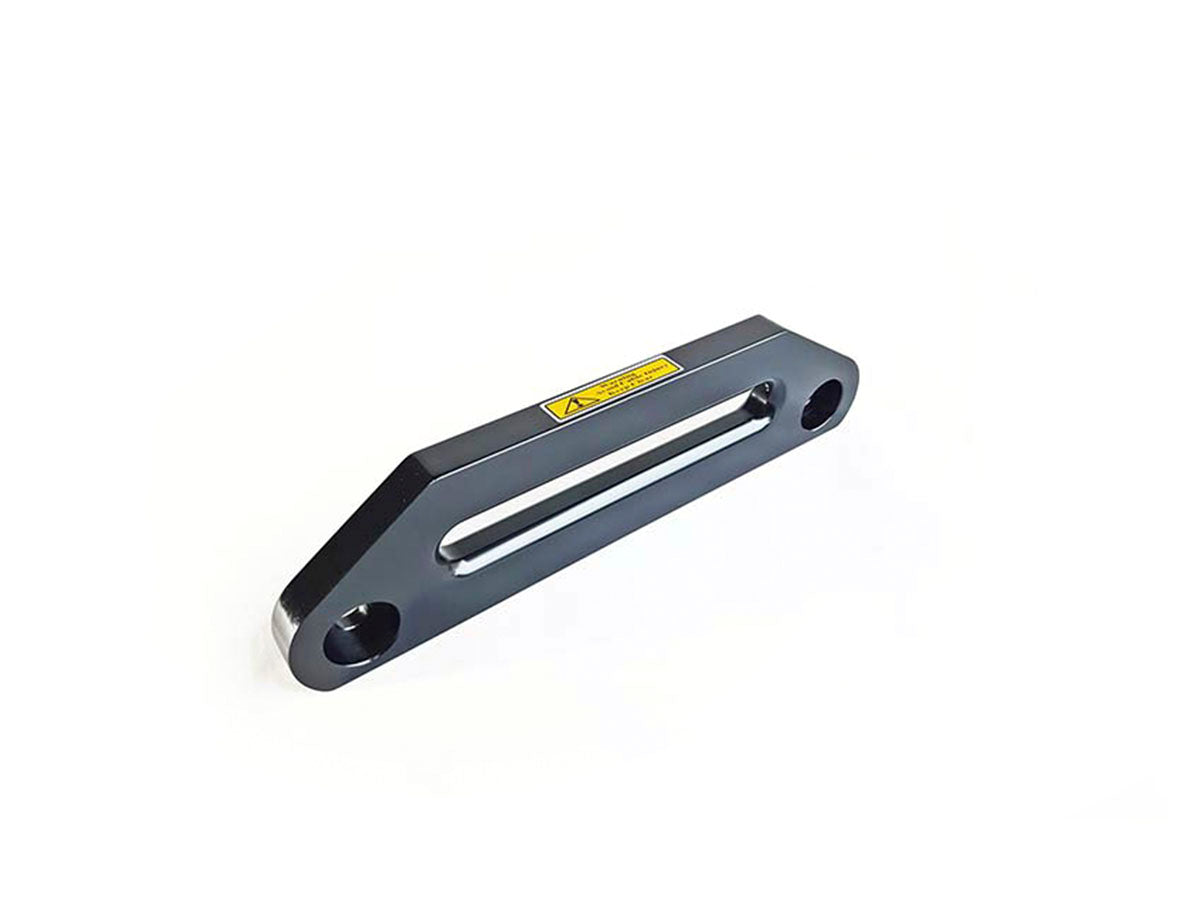 Passacavo universale in alluminio nero 10" ribassato (offset) per fune sintetica 8.000-20.000 lb