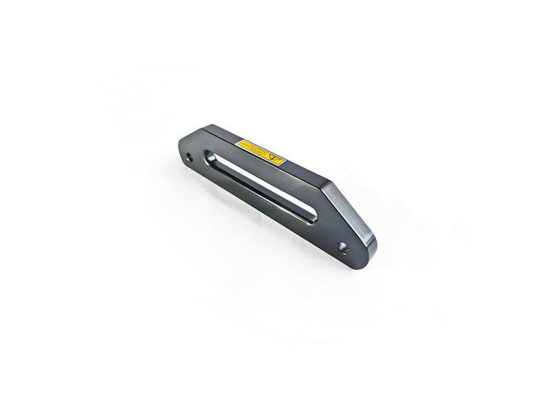 Passacavo universale in alluminio nero 10" ribassato (offset) per fune sintetica 8.000-20.000 lb