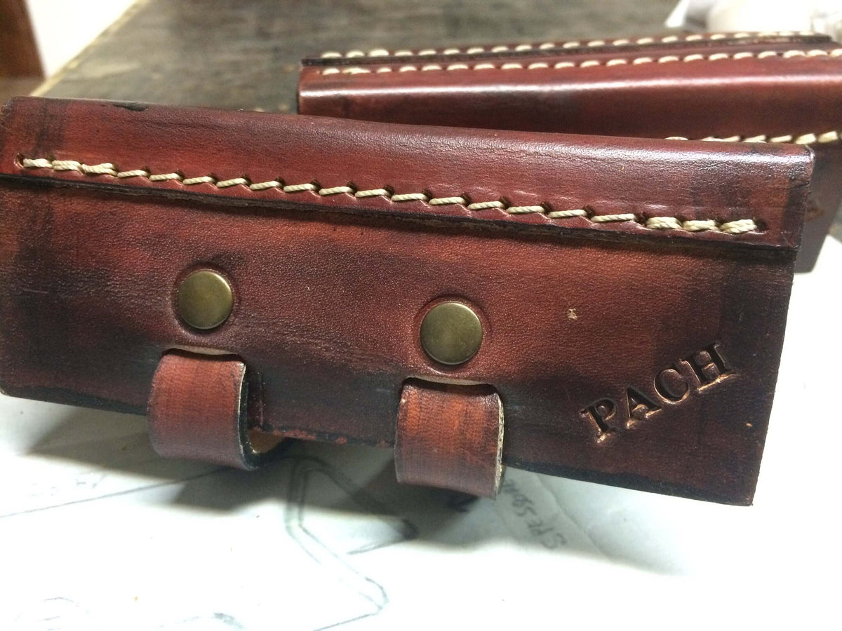 Copri radiatore per moto custom Harley, custom motorcycle radiator cover-MARRONE ANTICATO – immagine 3