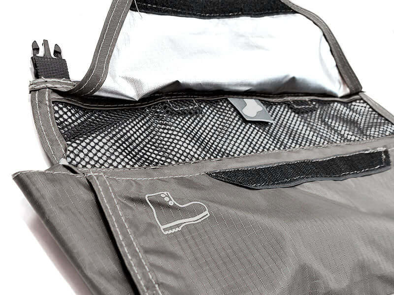 Wild Land - Borsa per scarpe in tessuto nero