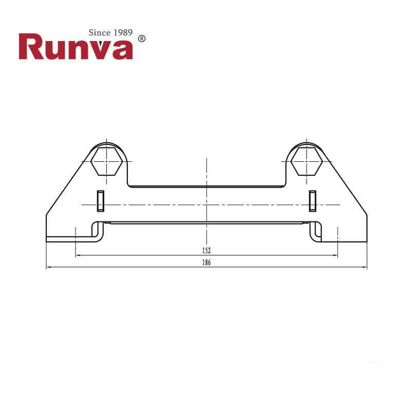 Guida a rulli in acciaio inossidabile Runva per verricelli da 4500 lbs – immagine 3