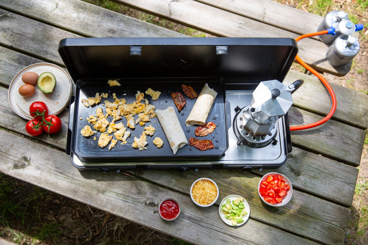 Cadac 3 Cook Turbo FFD Deluxe, fornello da campeggio a tre fuochi