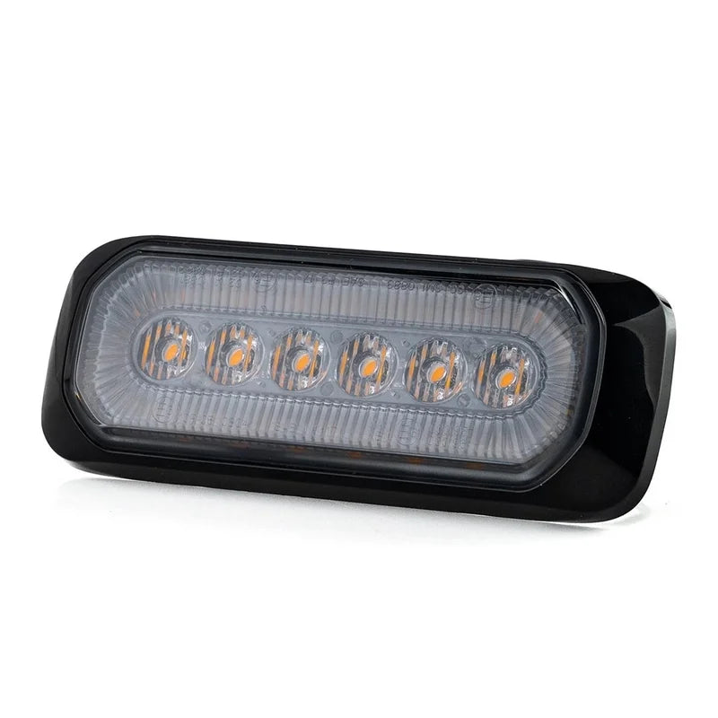 R65 -TRALERT - LED R65 flash + anello Halo, ambra/rosso 12-24v