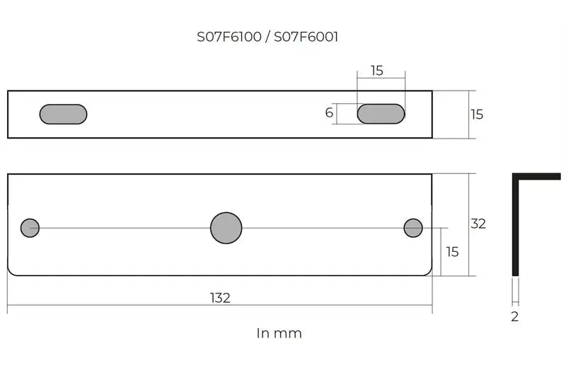 Staffa di montaggio per lampeggianti LED S07F6001 e S07F6100 – Tralert – immagine 3