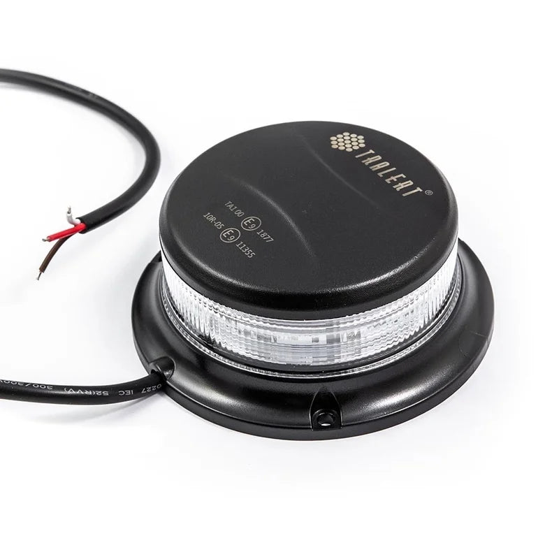 R65 -TRALERT - Torcia LED | ambra | con lente trasparente | 12-24v | R65 | 3 bulloni