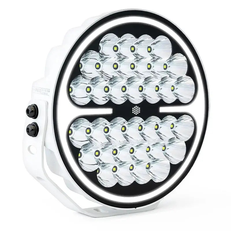 Faro di profondità LED rotondo Nova, corpo bianco, 150 W, 13600 lumen, luci diurne bicolore e flash, 9-36 V – immagine 3
