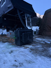 Riscaldatore diesel IP65 per tenda da tetto usato all’aperto con pioggia e umidita