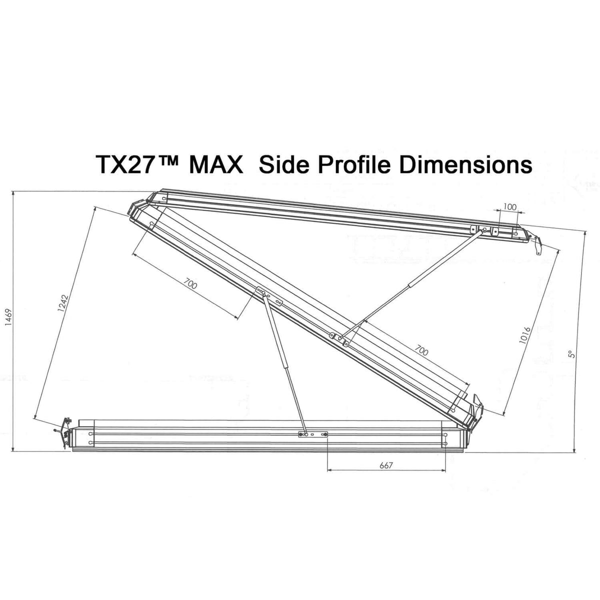 The Bush Company Tenda da Tetto T Hardshell TX27 MAX