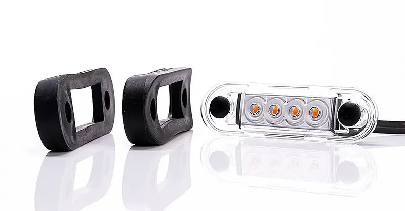Tralert Fristom - fanale di segnalazione a LED Ambra | 12-24v | 50 cm. di cavo