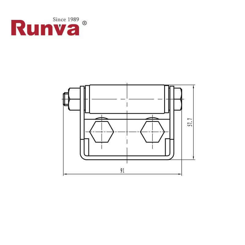 Guida a rulli in acciaio inossidabile Runva per verricelli da 4500 lbs – immagine 4
