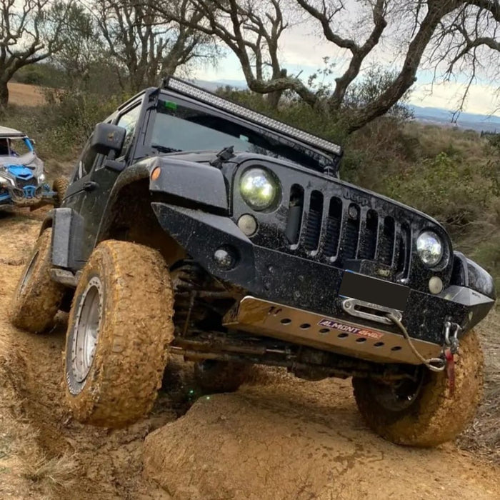 JEEP WRANGLER JK Front skid plate for WARN bumper 293-Piastra paramotore anteriore per paraurti WARN