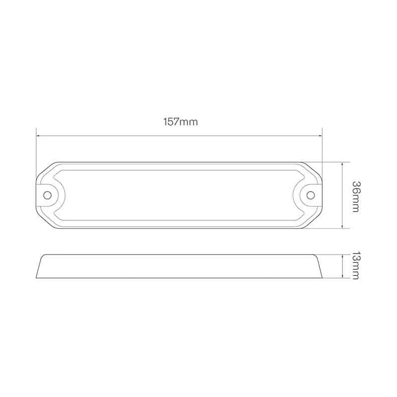 ElectraQuip - LED R65 strobo per impieghi gravosi a 6 LED ambra | 12-24v