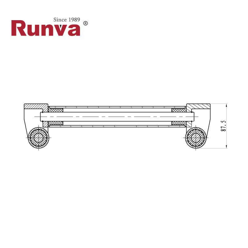 Guida a rulli per verricello idraulico Runva 15000 lbs – immagine 3