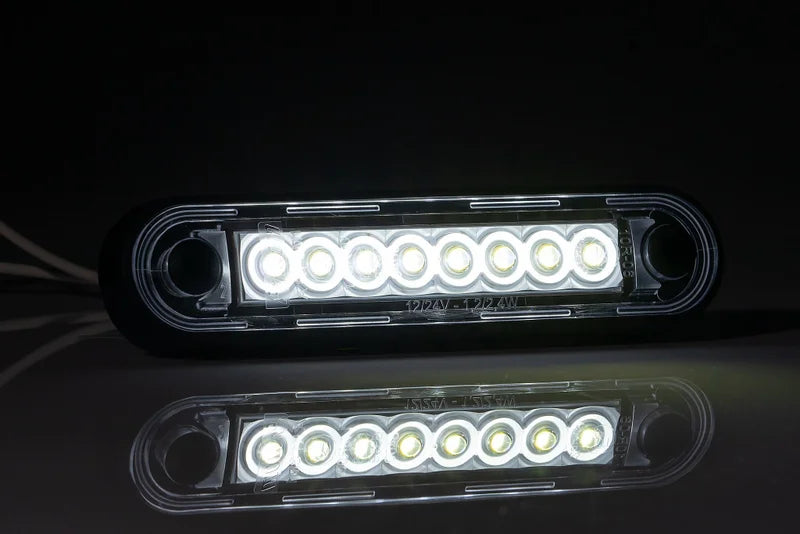 Tralert Fristom - fanale di segnalazione a LED / bianco lungo | 12-24v | 0,15 m. di cavo