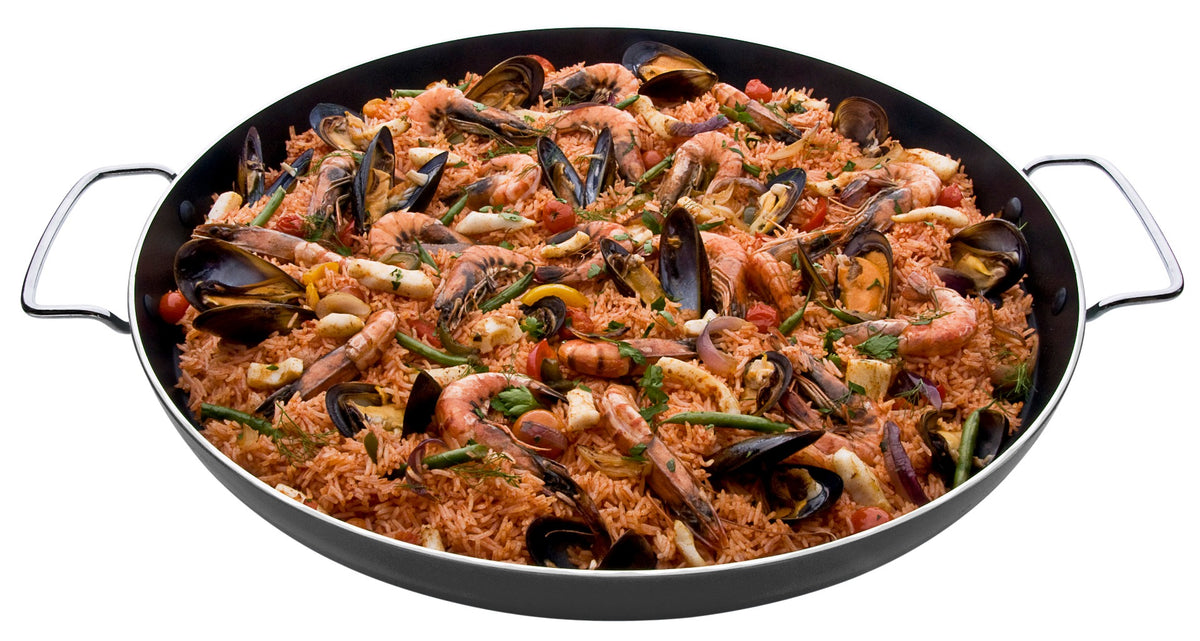 Padella per paella Cadac in uso