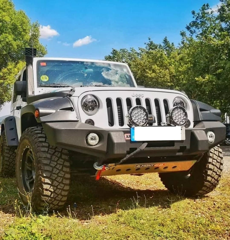 JEEP WRANGLER JK Front skid plate for WARN bumper 302-Piastra paramotore anteriore per paraurti Rocks
