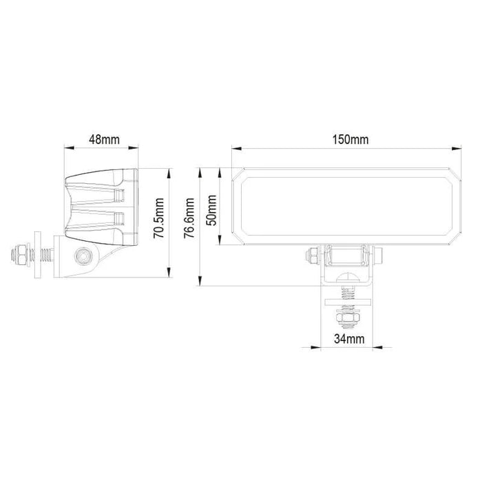 TRALERT - LED R23 Rückfahrscheinwerfer | 2600 lúmenes