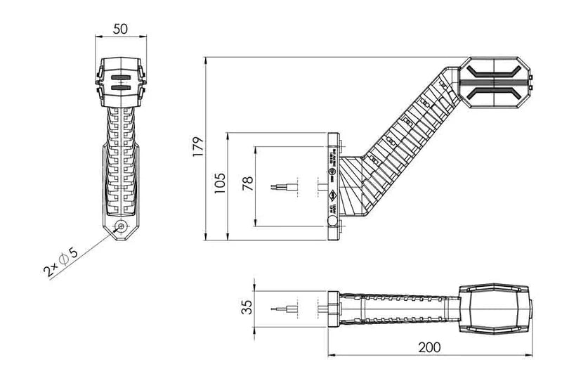 Horpol - LED fanale anteriore sinistra 12-24v