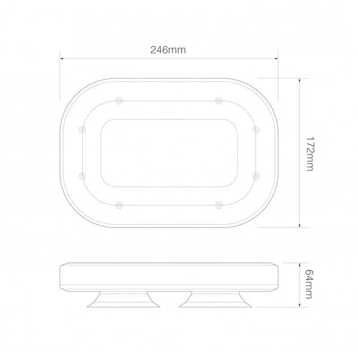 Minibar compatto R65 Dark-look 12/24V montaggio a ventosa