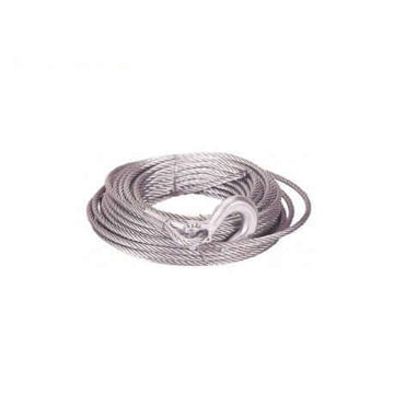 Cavo in acciaio RUNVA CA6.4X14.5C 6,4 mm × 14,5 m con gancio per verricello