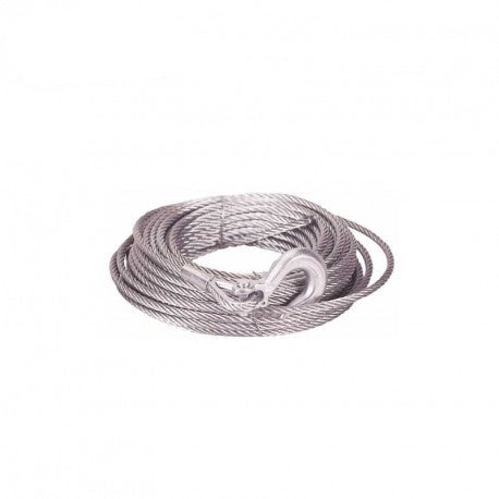 STEEL CABLE 6.4mm X 14.5m WITH HOOK (EW4500)