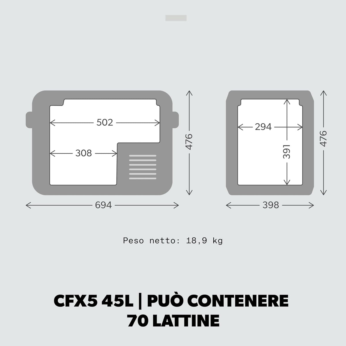 Dometic  CFX5 Frigorifero Portatile a Compressore 46Lt