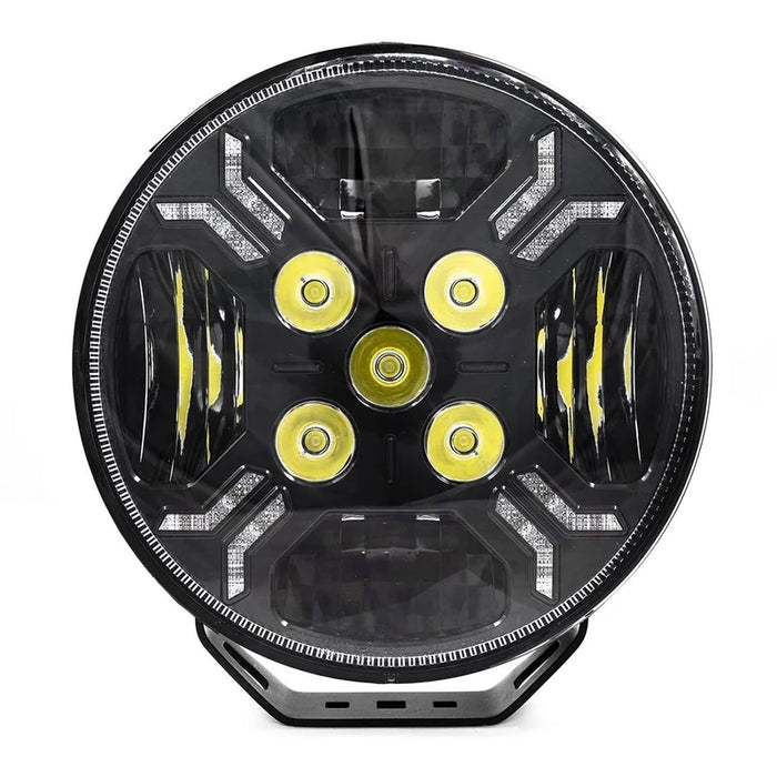 TRALERT - LED Ypsilon 9LED ambra/bianco con flash 7800lm / 3m di cavo