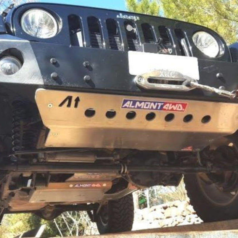 JEEP WRANGLER JK Front skid plate for WARN bumper 302-Piastra paramotore anteriore per paraurti Rocks