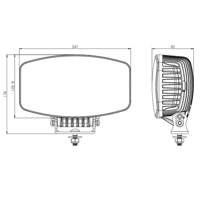 TRALERT - Luci di marcia diurna a LED 10.000lm 9-36 volt