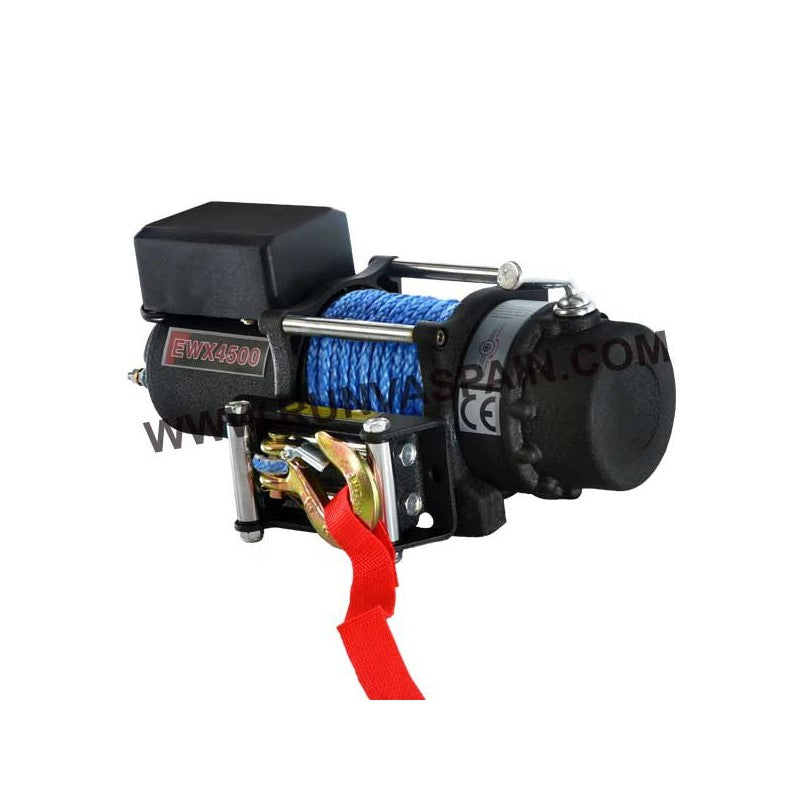 Runva EWX 4500 – Verricello elettrico 4.500 lb (2.041 kg) 12V con comando, fune sintetica – immagine 2