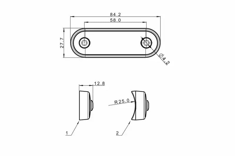 Tralert Fristom - Marcatore scuro bianco chiaro