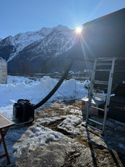 Riscaldatore diesel IP65 per tenda da tetto usato all’aperto con pioggia e umidita
