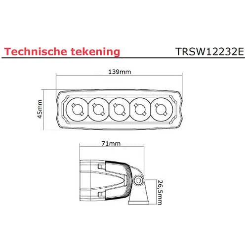 TRALERT -  fanale da lavoro a LED | 1500 lumen