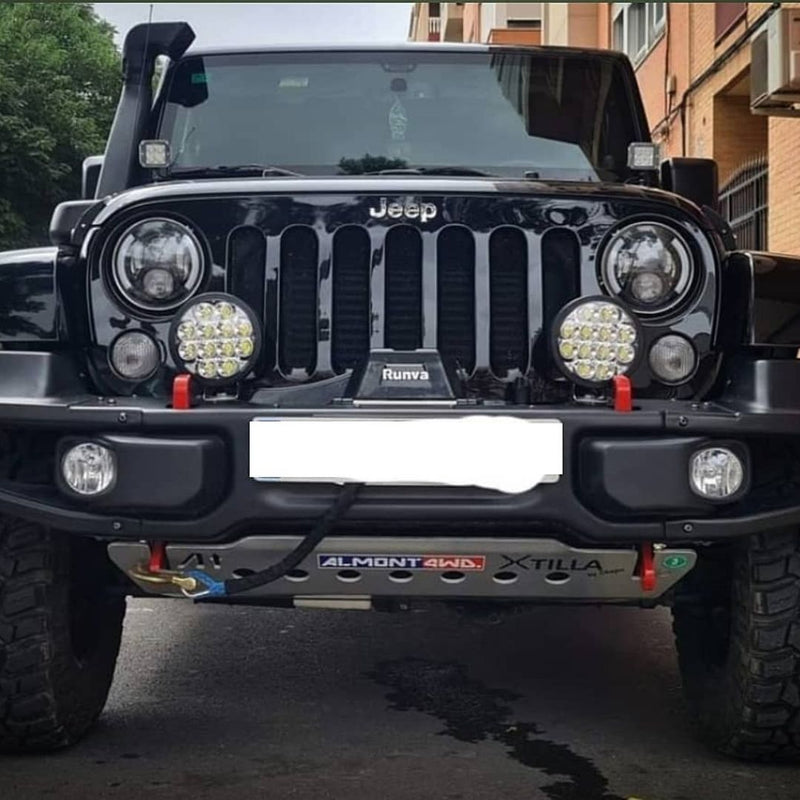 JEEP WRANGLER JK Front skid plate for WARN bumper 299-Piastra paramotore anteriore per paraurti ARB