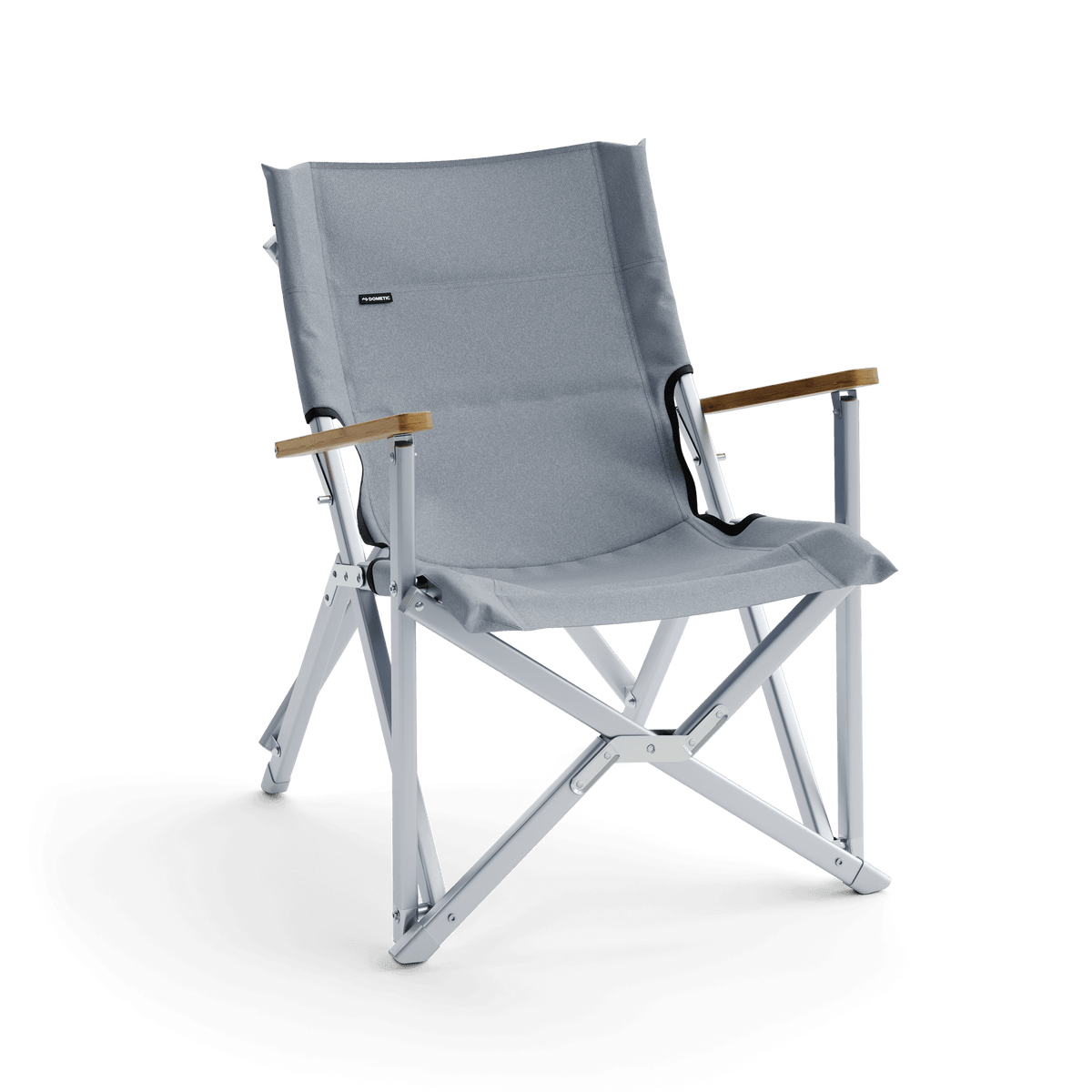 Sedia da campeggio Dometic GO Compact Camp Chair colore Limo, vista di tre quarti