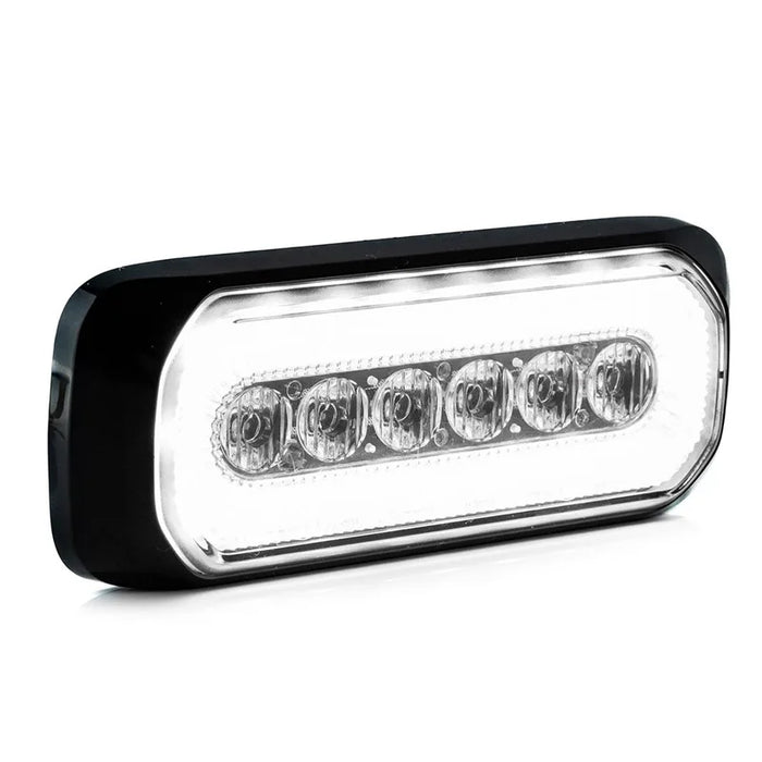 TRALERT - Flash LED R65 + anello Halo, ambra/bianco 12-24v