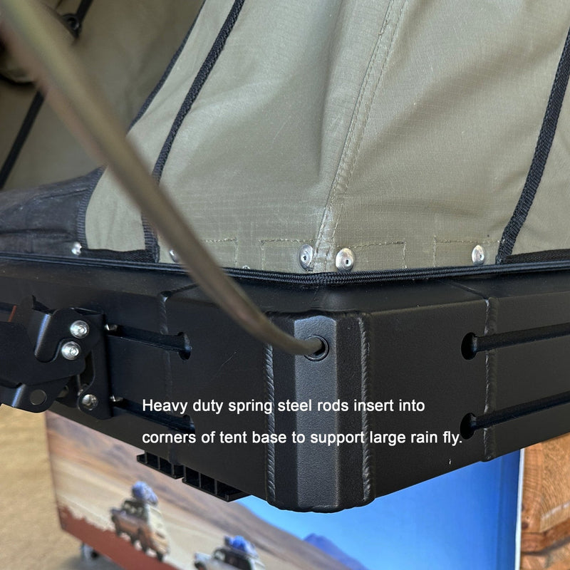 The Bush Company Tenda da tetto Ax27 Clampshell Rooftop tent